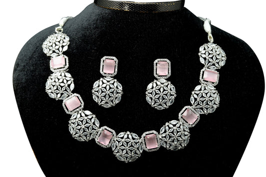 Blush Blossom Statement Jewelry Set